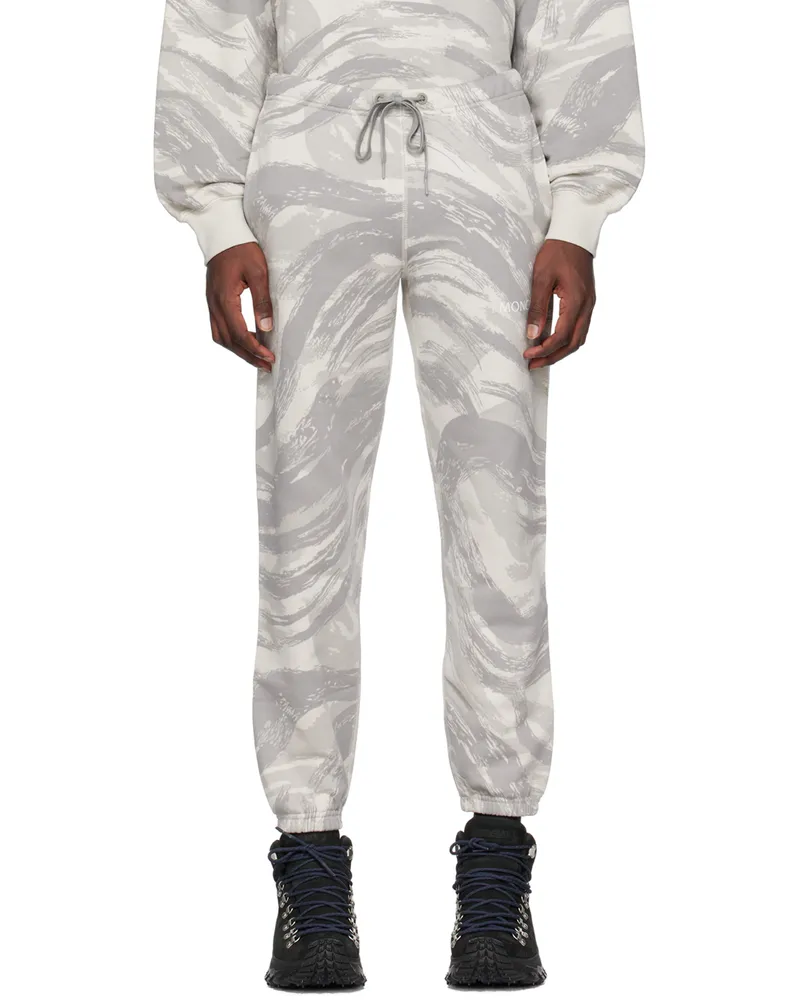 Moncler 4 Moncler HYKE Gray Printed Lounge Pants F92