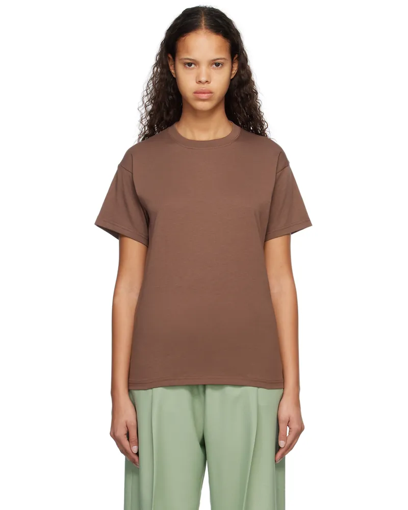 Stockholm (Surfboard) Club Brown Back Print T-Shirt Cedar