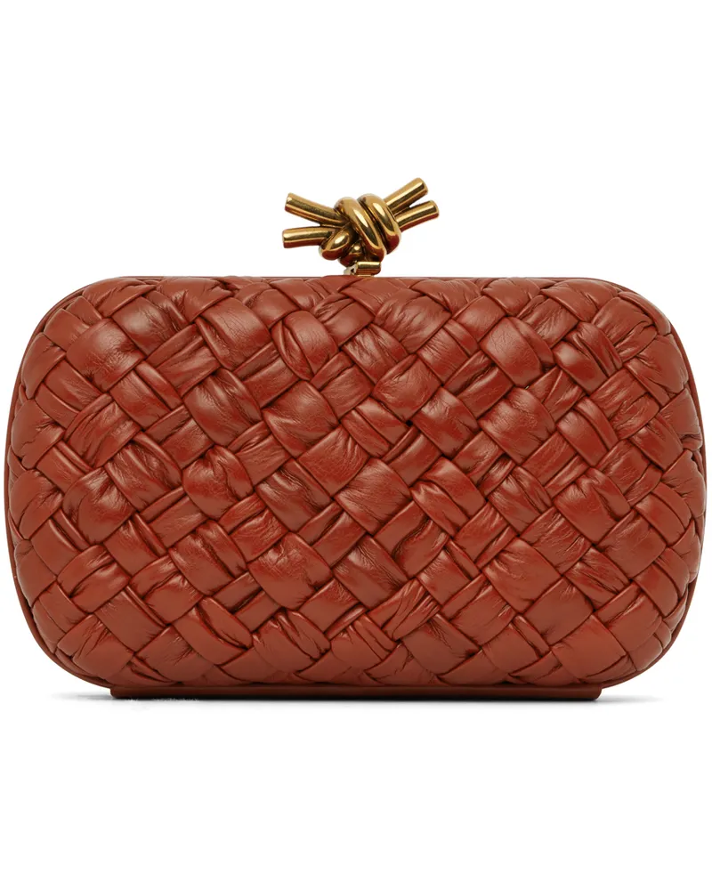Bottega Veneta Red Knot Minaudiere Clutch 6303