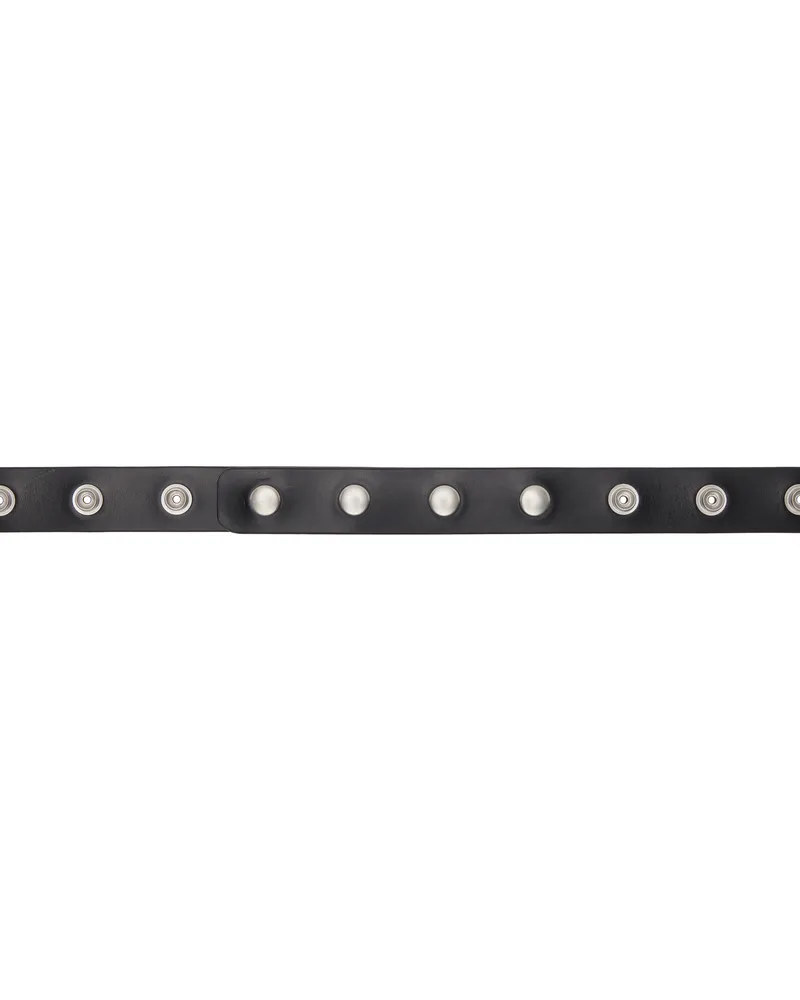 Rick Owens Black Hollywood Snap Belt