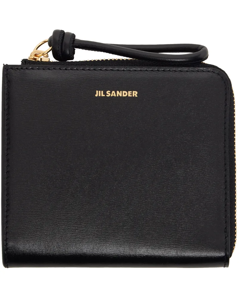 Jil Sander Black Giro Mini Wallet 001