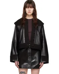 STAND Black Corinne Leather Jacket Black