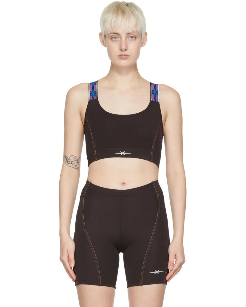 PHIPPS SSENSE Exclusive Burgundy Performance Sport Bra Maggia