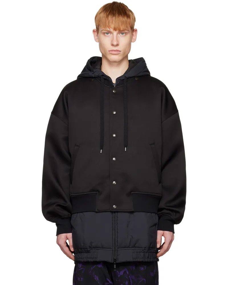 Yohji Yamamoto Black Back Pocket Coat Black