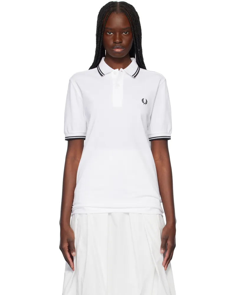 Comme des Garçons White Fred Perry Edition 'Strong Will' Polo 3