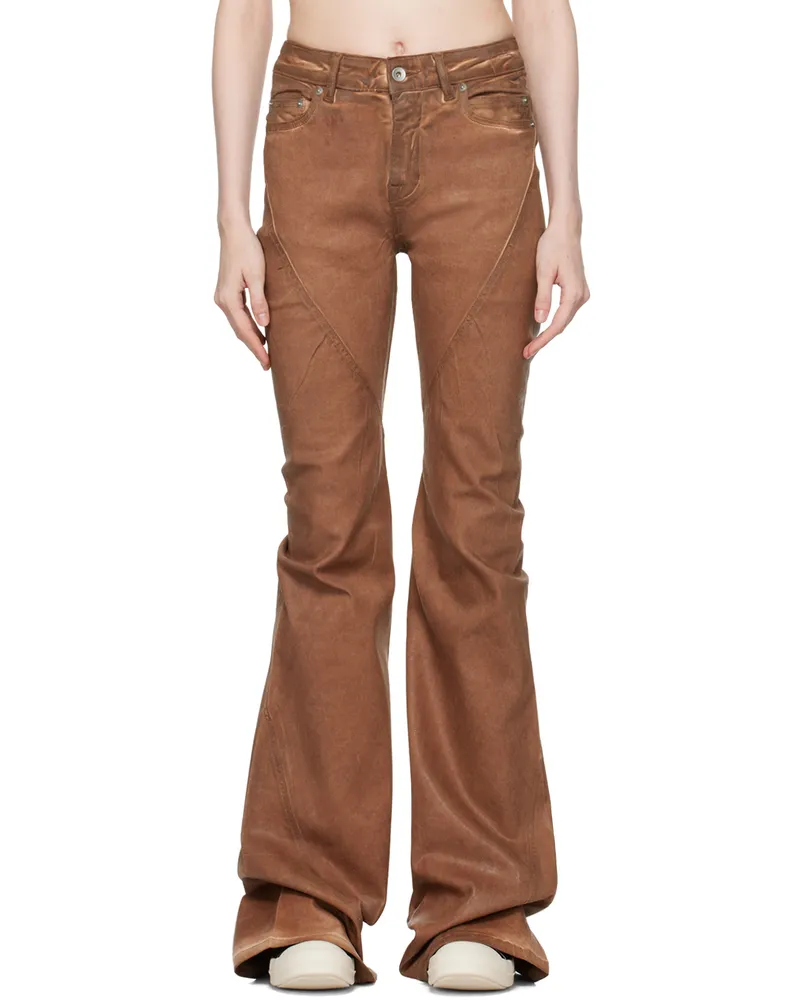 DRKSHDW by Rick Owens Brown Porterville Bias Bootcut Jeans 83
