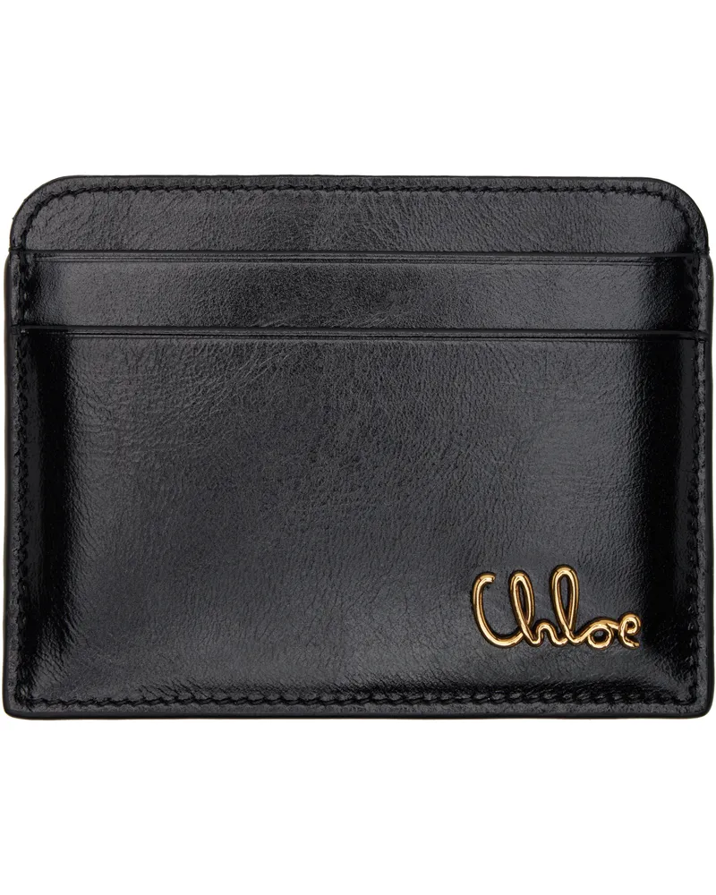 Chloé Black 'Chloé Iconic' Card Holder 001
