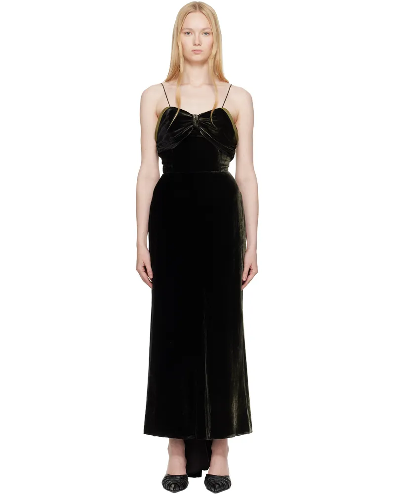 Maison Margiela Black Silk Maxi Dress 961