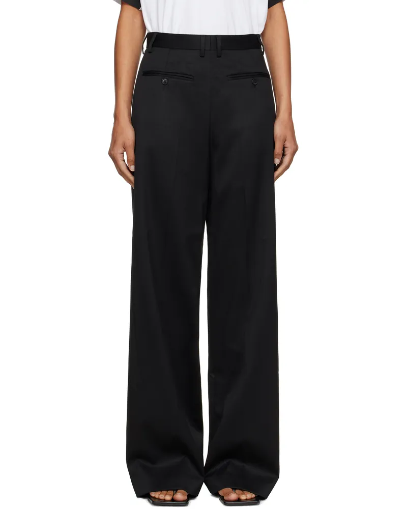 Maison Margiela Black Tailored Trousers 900