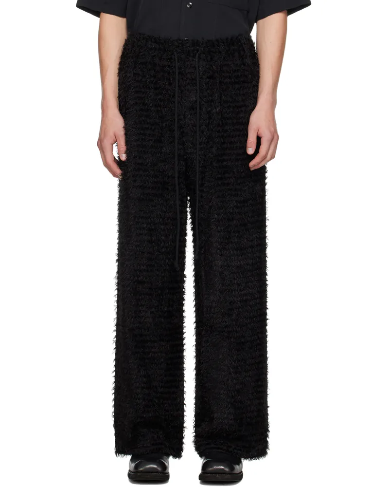Song For The Mute Black Relaxed Lounge Pants Black
