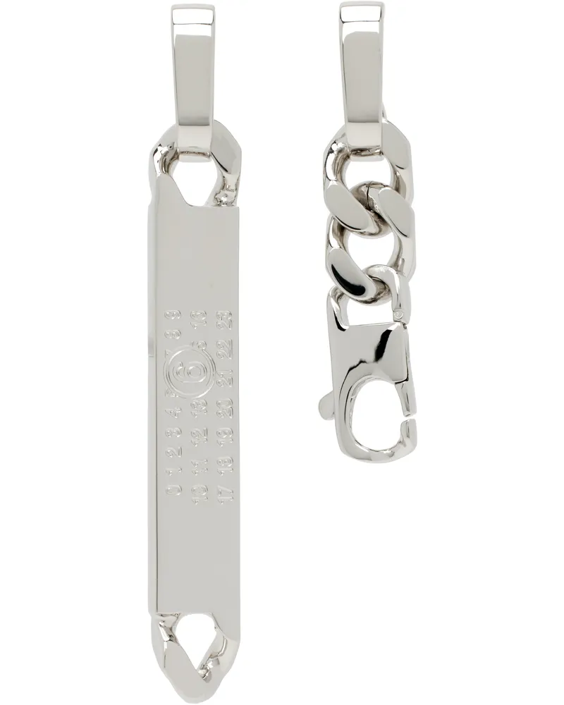 Maison Margiela Silver Chain Earrings 951