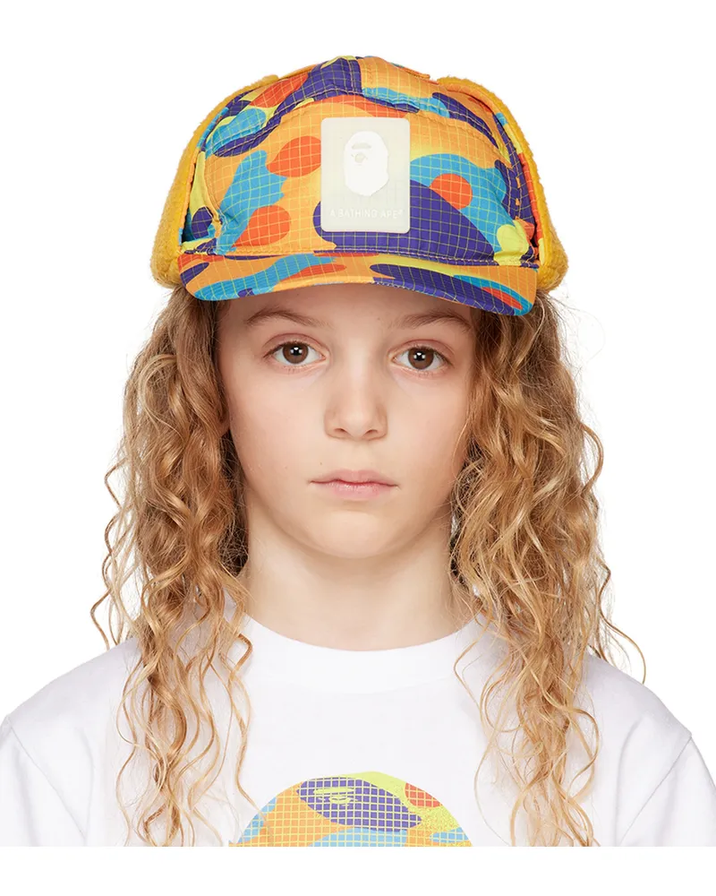 BAPE Kids Multicolor Camo Cap Multi