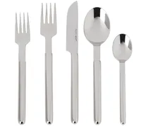 Stainless Steel Five-Piece Oval Cutlery Set