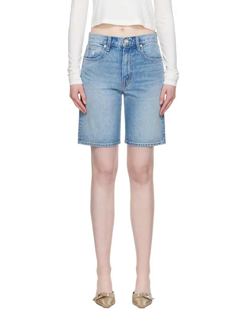 SLVRLAKE Blue Bermuda Denim Shorts Confession