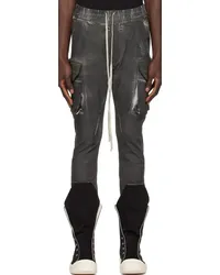 DRKSHDW by Rick Owens Gray Mastodon Denim Cargo Pants Drkdust