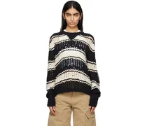 Black & Off-White Jaxon Sweater