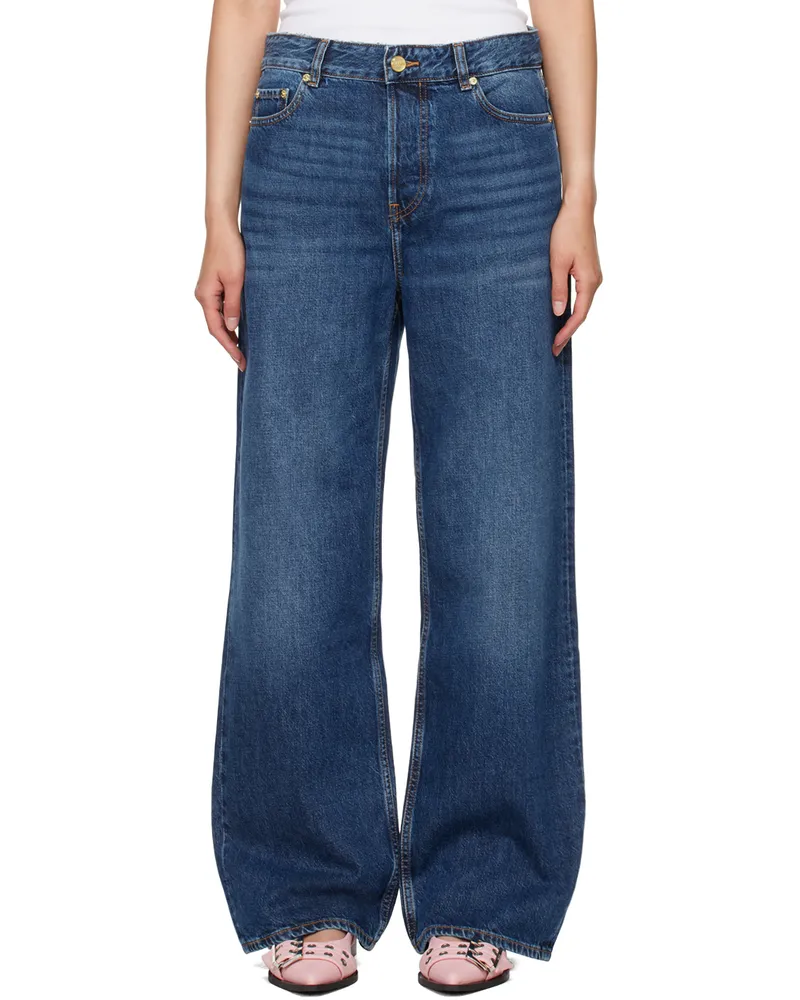 Ganni Navy Izey Jeans 569