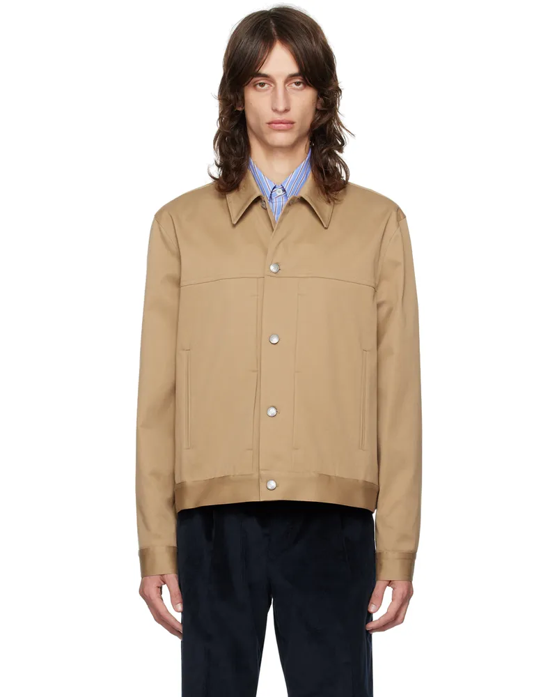 Paul Smith Tan Slim-Fit Jacket 60