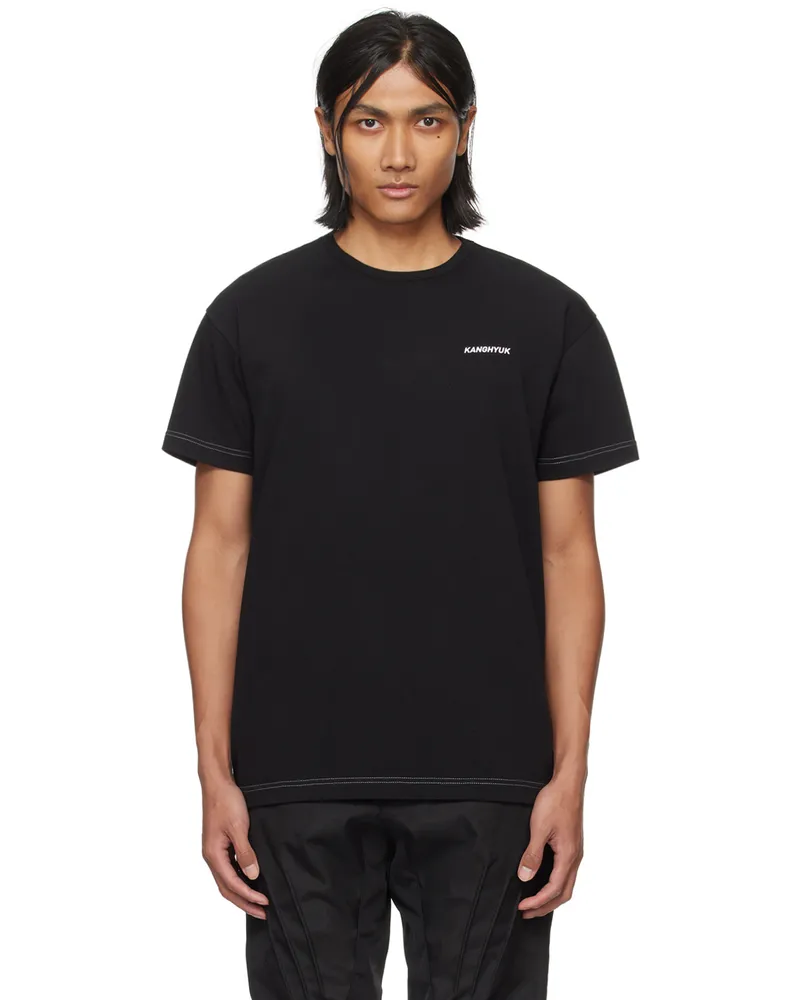 Kanghyuk Black Printed T-Shirt Black