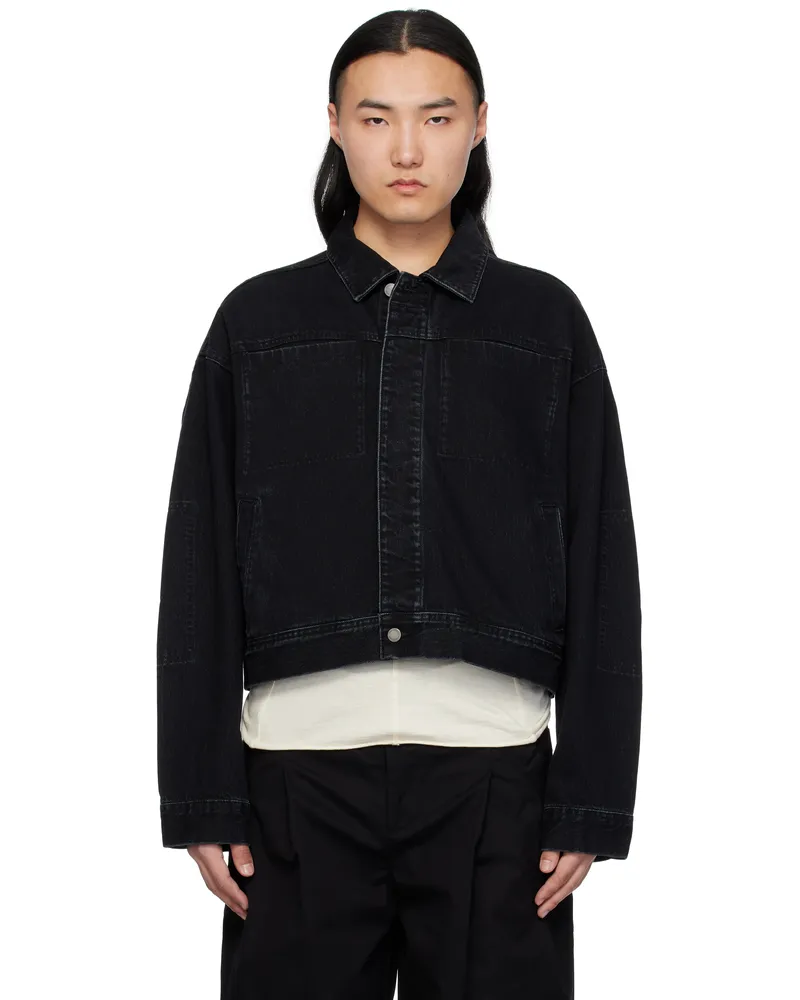 Entire Studios Black Gem Denim Jacket Magnetite