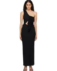 Christopher Esber Black Seneca Swirl Maxi Dress Black