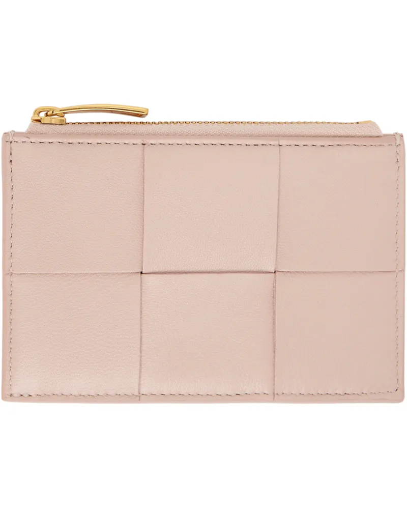 Bottega Veneta Pink Zipped Card Holder 6917