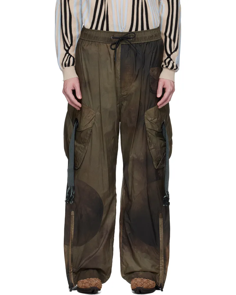 A. A. Spectrum SSENSE Exclusive Green Eclipse Cargo Pants Algae