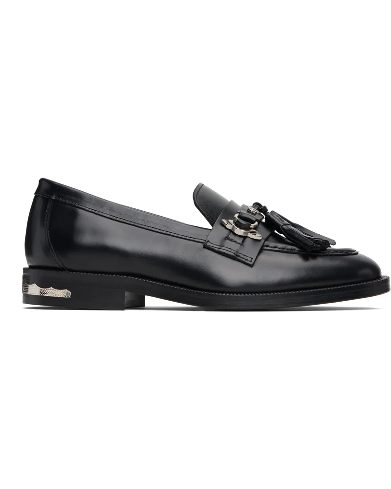 Toga Black Tassel Loafers Aj1414