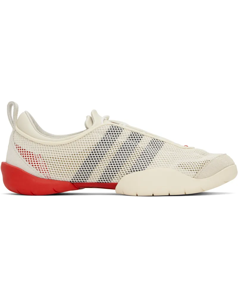 Y-3 Off-White & Red Regu Sneakers Cream