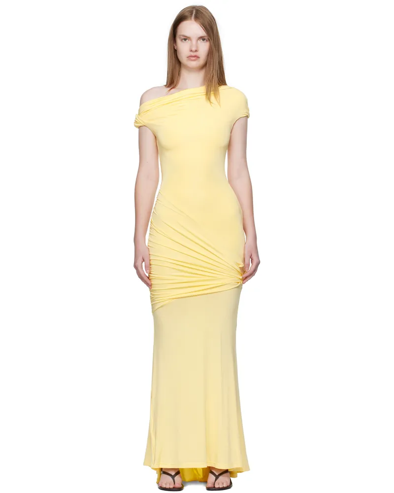 Paris Georgia Yellow Pascal Maxi Dress Sunflower