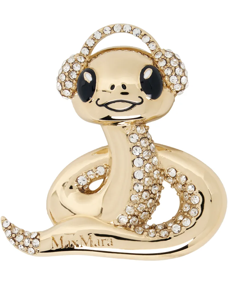 Max Mara Gold CNY Brooch 001