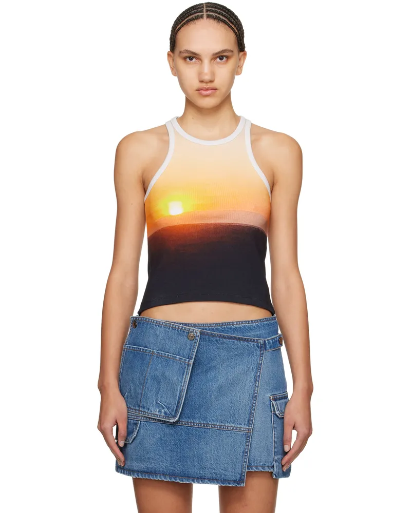 MSGM Multicolor Tanzanian Sunset Tank Top 03