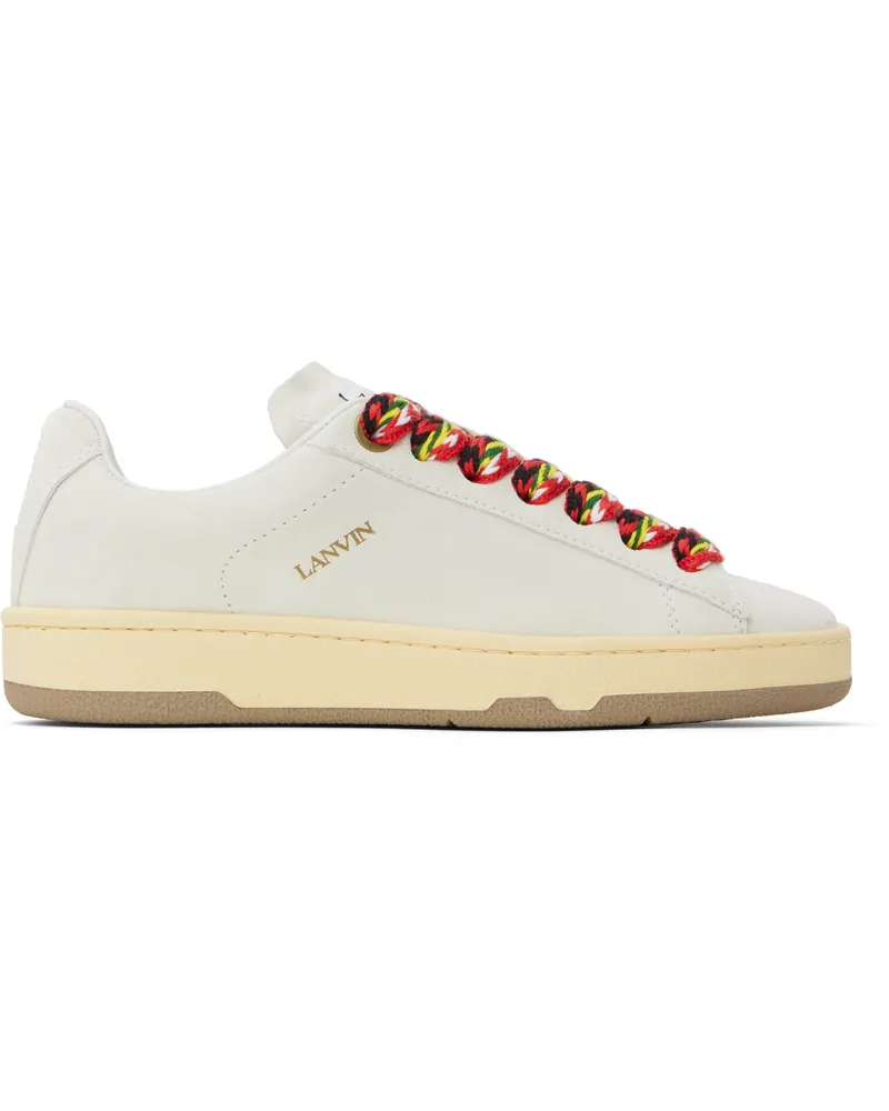 Lanvin Off-White Suede Curb Lite Sneakers 00