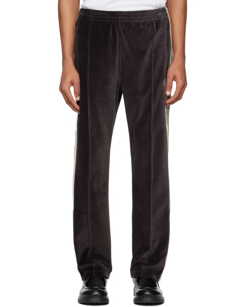 NEEDLES Black Narrow Track Pants B-Charcoal