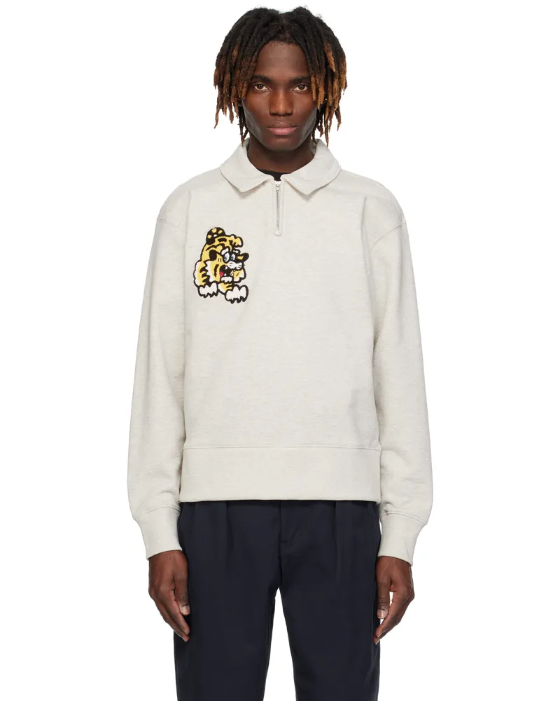 Kenzo Gray Kenzo Paris VERDY Edition Embroidered Sweatshirt Pale