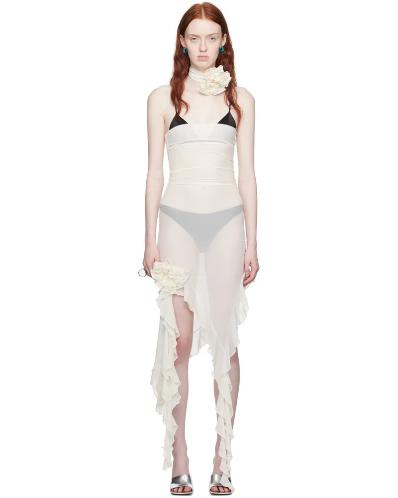 Fancì Club White 'The Crime' Midi Dress White
