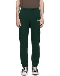 SPORTY & RICH Green Embroidered Sweatpants Forest