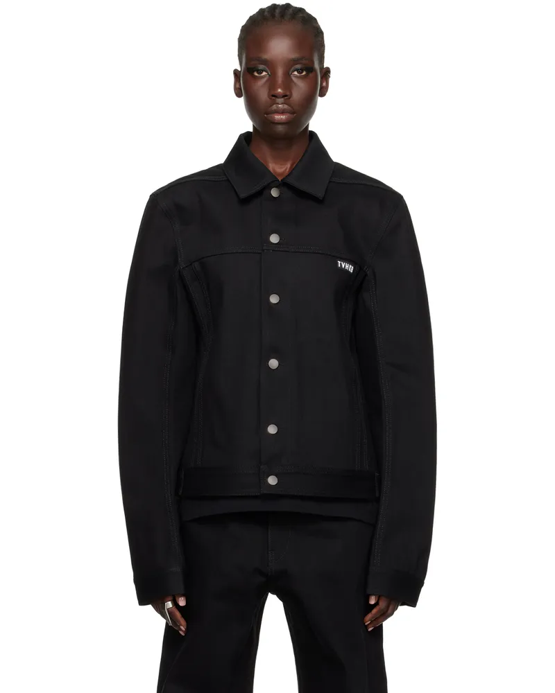 Rick Owens SSENSE Exclusive Black KEMBRA PFAHLER Edition Denim Jacket 911