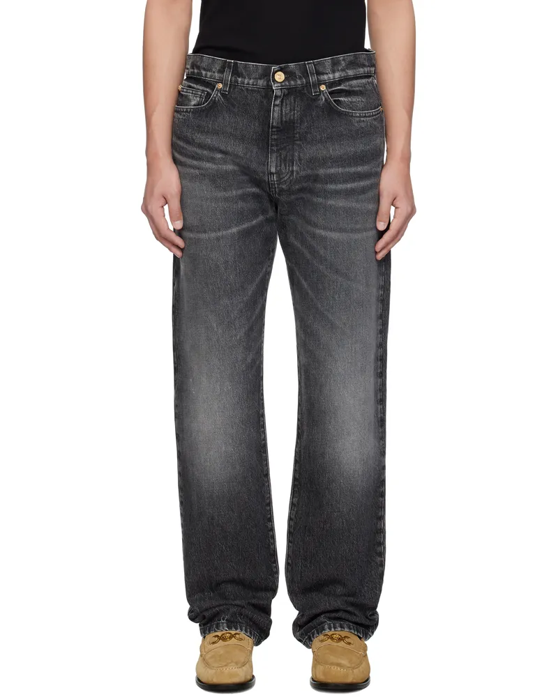 Versace Black Stonewashed Jeans 1d810-medium