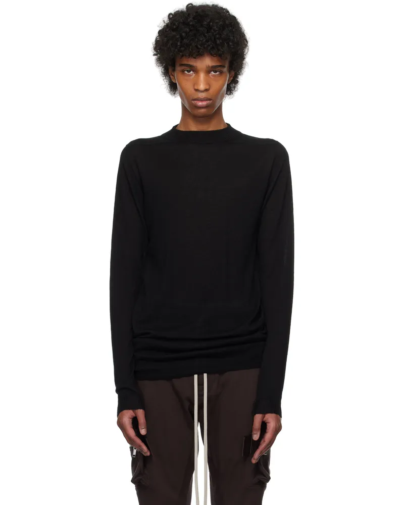 Rick Owens Black Hollywood Level Lupetto Sweater 09