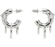 Silver Pierced Hoop Earrings