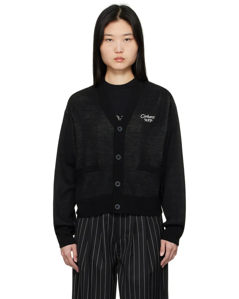 Carhartt WIP Black 'Harttbreaker' Cardigan Black