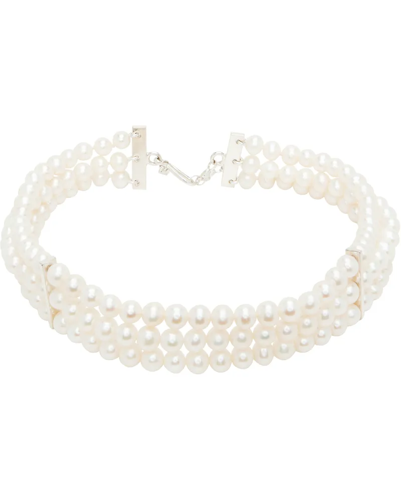 Sophie Buhai Vermeer Pearl Choker White