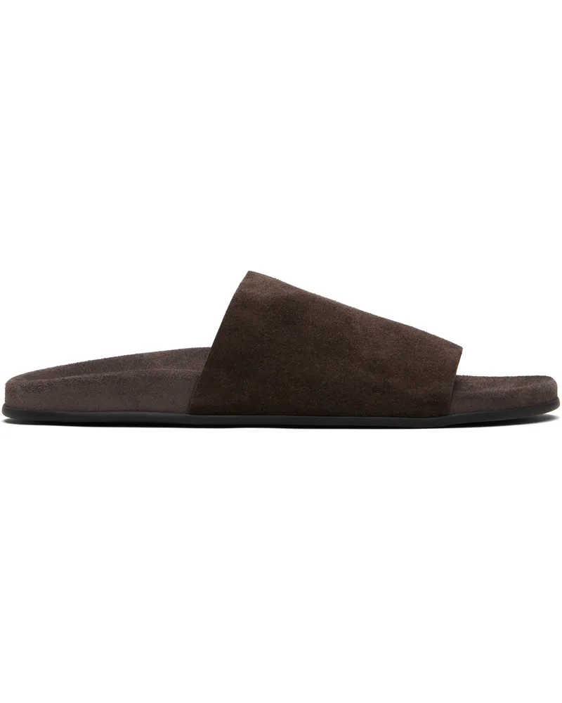 The Row Brown Hugh Slides Lqb