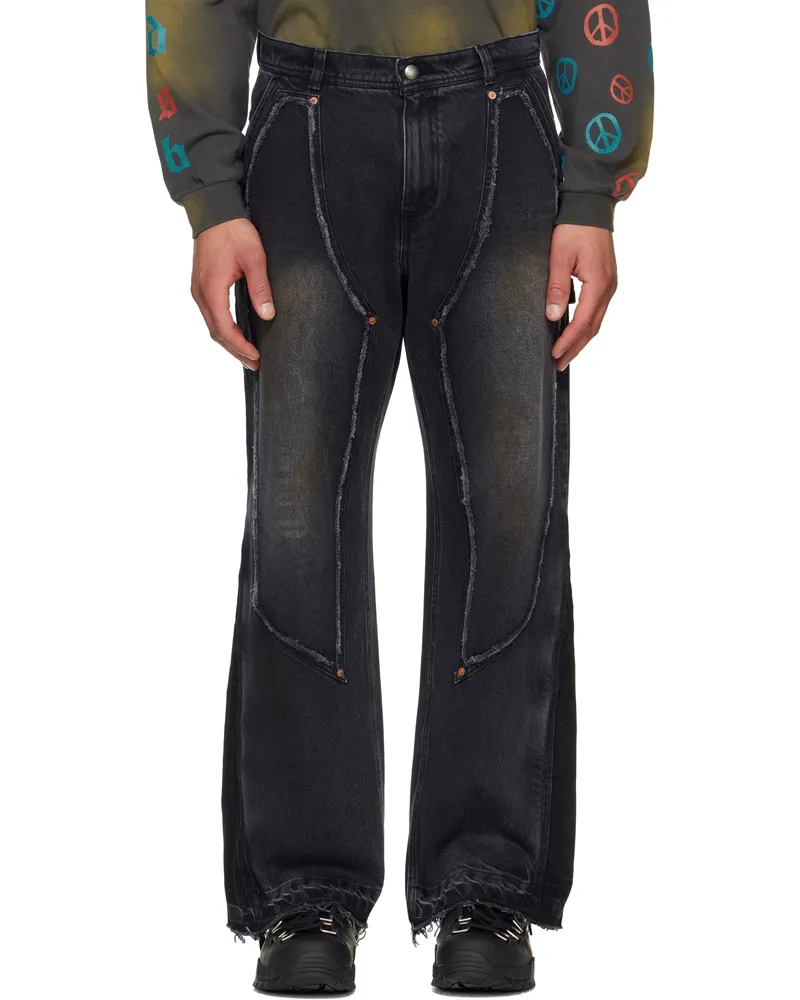 Andersson Bell Black Rodeo Carpenter Wide Jeans Black