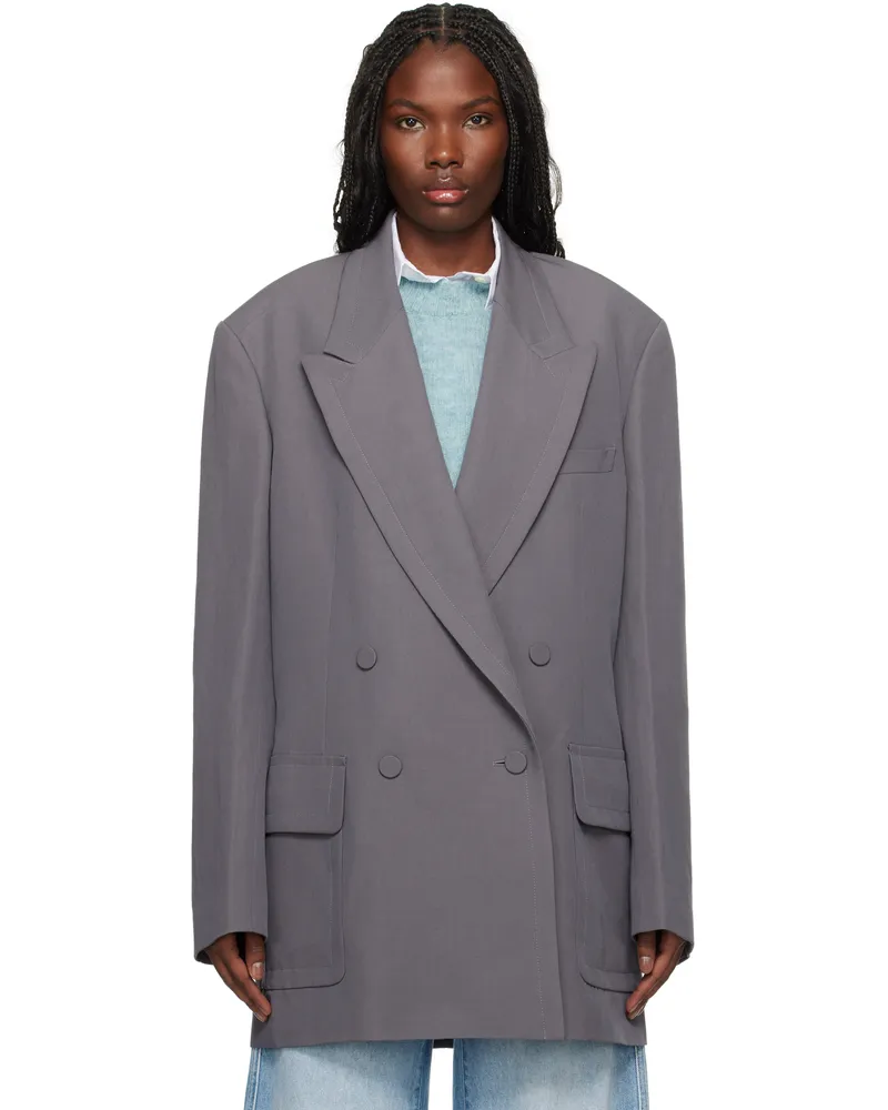 Dries van Noten Taupe Wool Blazer 811