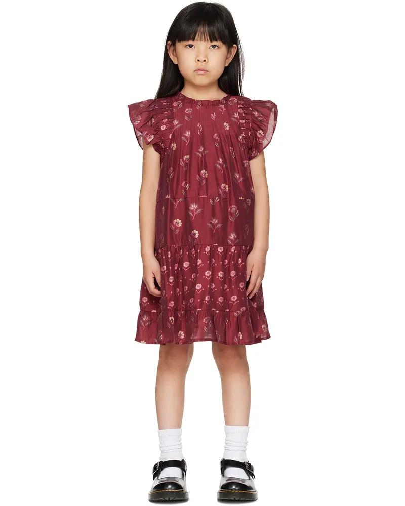 Sea Kids Burgundy Famke Dress Multi