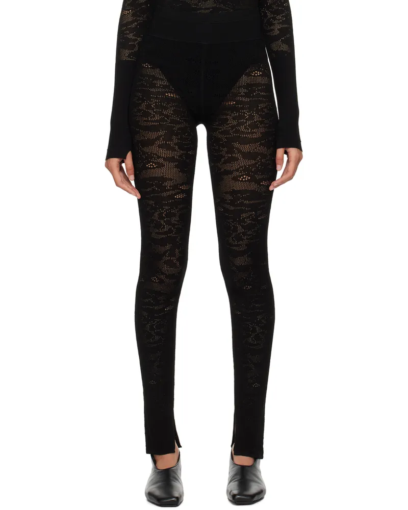 Maria Mcmanus Black Lace Leggings Black