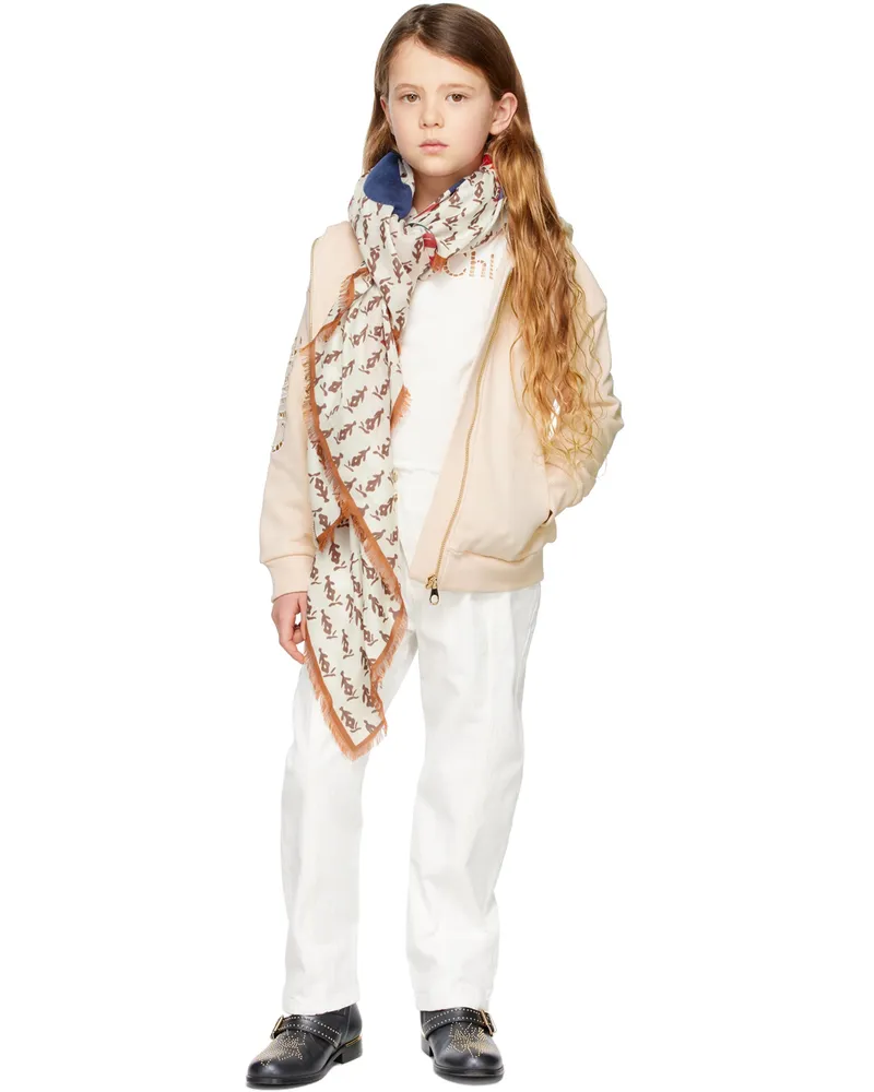 Chloé Kids Off-White Dyed Trousers 117