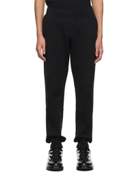 Moschino Black Metallic Logo Lounge Pants Jblack